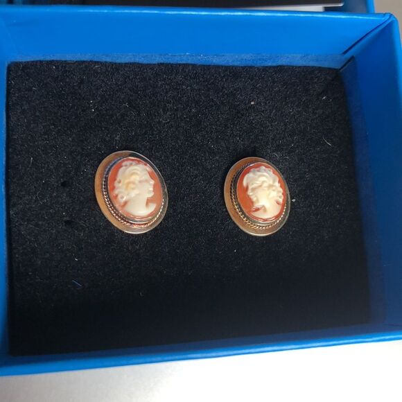 AMEDEO 925 STERLING SILVER VINTAGE LADY EARRINGS AND NECKLACE - Picture 6 of 10